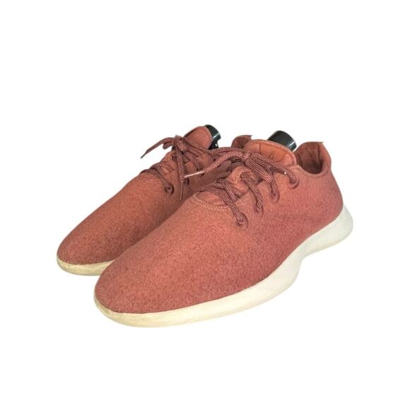 Mens Allbirds Wool Runner Lightweight Running Shoes Size 11 Red White - Picture 2 of 6